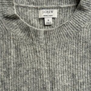 J. Crew Soft Gray Crewneck Sweater